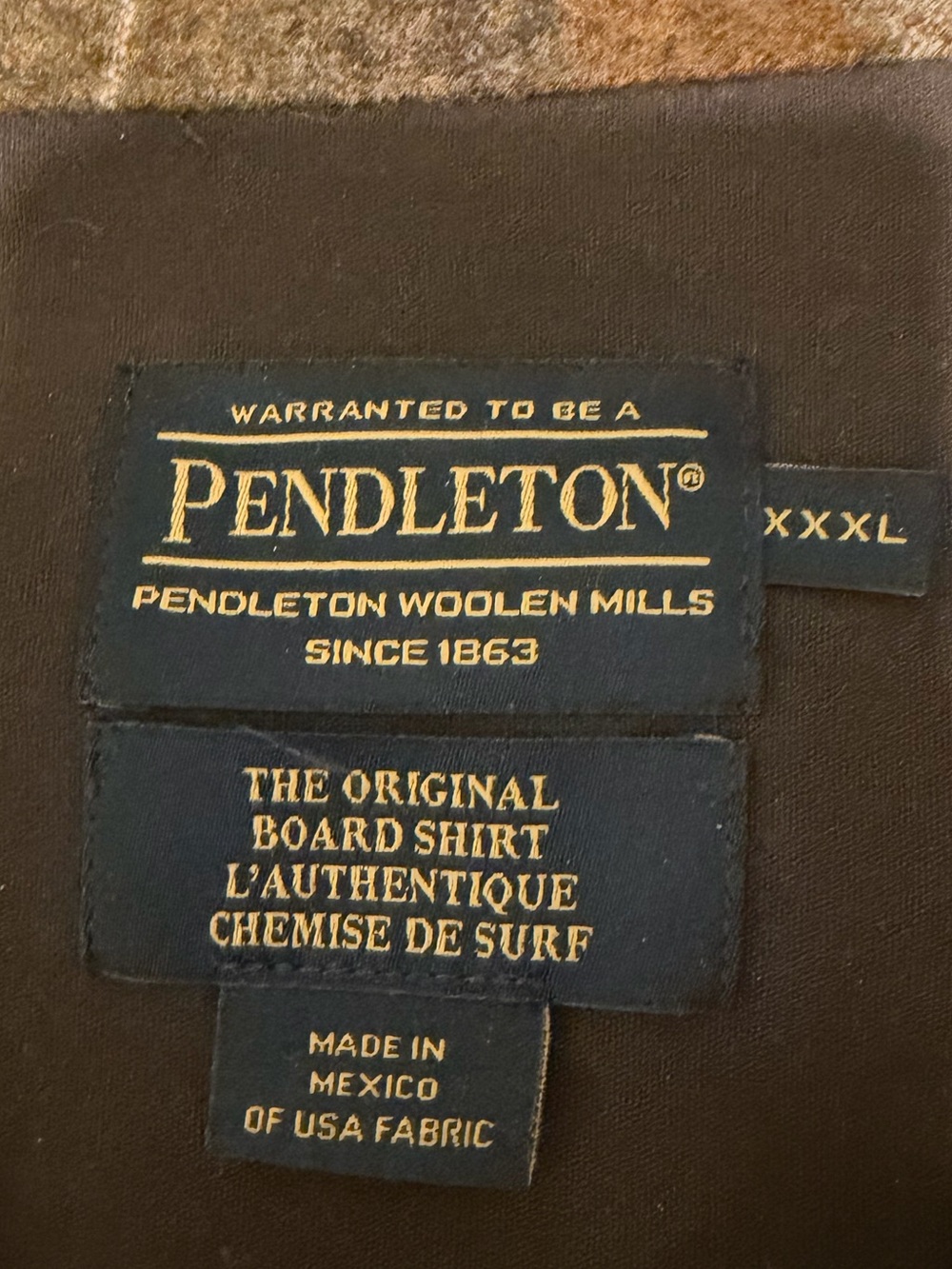 Pendleton Original Board Shirt 3XL - Picture 2 of 3